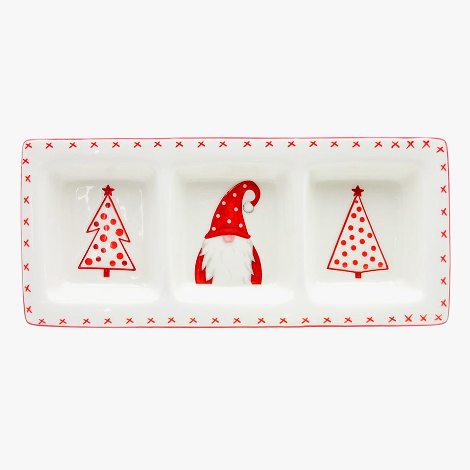 Conjunto de talheres Nordic Santa, pratos cerâmicos ocidentais Prato de lanche Presente de Natal criativo Copo de chaleira de chá em casa Frasco selado