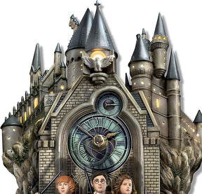 Relógio de parede Harry Potter Hogwarts com luzes, música e movimento