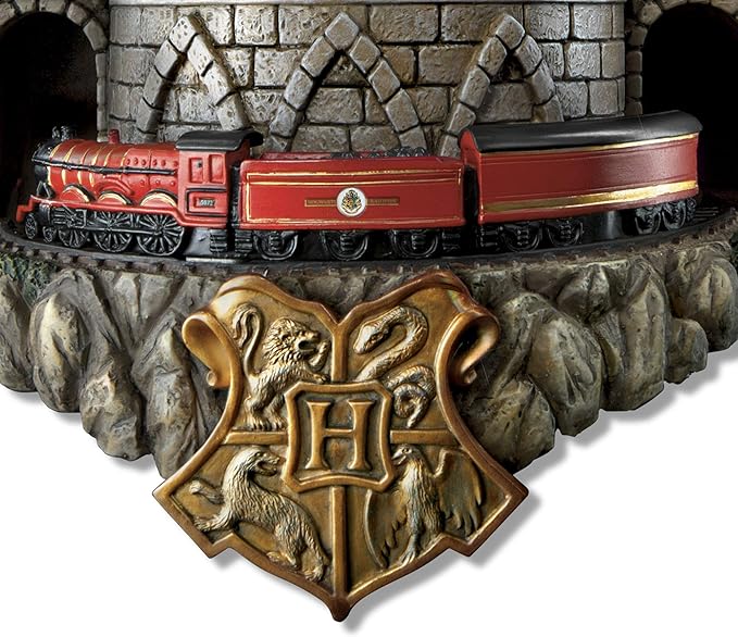 Relógio de parede Harry Potter Hogwarts com luzes, música e movimento